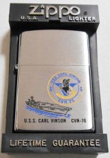 画像: ★米海軍！ＵＳＳ CARL VINSON ＣＶNー７０ ２００１年 ＃２００ ＺＩＰＰＯ！新品