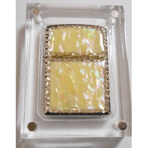 画像: ☆豪華！天然貝 両面SHELL ★三面手彫り 五面デザイン！アイボリー ２００６年 ZIPPO！新品D