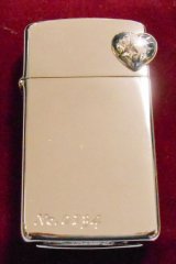 画像: ☆豪華限定スリム！シルバー９２５ ハート型オーナメント！１９９９年 ZIPPO！新品