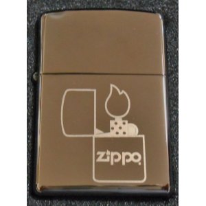 画像: ☆２０歳の記念に・・２００５年８月 ZIPPO社ピンバッチ付き！ジッポーデザイン ブラックアイス  ZIPPO！新品