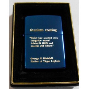 画像: ☆１９９７年４月製 味わい深い・・ブルーチタン！BLUE GGB ZIPPO！新品