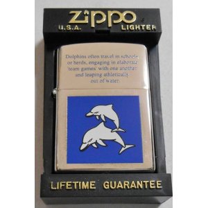 画像: 🐬 イルカ！２頭のＤＯＬＰＨＩＮ シルバー銀加工 １９９８年５月 ＺＩＰＰＯ！新品