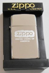 画像: スリム ２００４年 ZIPPOロゴ ＃１６１０ 鏡面 SLIM ZIPPO！新品B