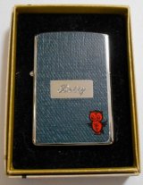 画像: ☆１９７７年 名品！両面デニム・ルック 蜂デザイン VINTAGE ZIPPO！未使用品