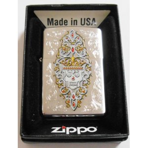 画像: ☆ SKULL お洒落な・・スカルデザイン USA ２０１４年 ＃２００ ZIPPO！新品
