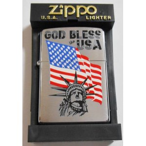 画像: ☆ GOD BLESS the USA！自由の女神 & 星条旗２００１年９月 USA ZIPPO！新品