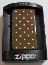 画像: ☆お洒落な・・スリム！水玉 両面DOT ２００３年１０月  BLACK SLIM ZIPPO！新品