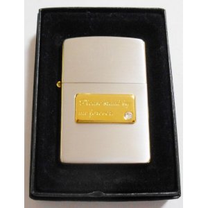 画像: ☆ スワロフスキー・クリスタル付プレート！シルバー＆ゴールド加工 ２００６年 ZIPPO！新品