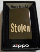 画像: Stolen！渋い・・黒 EBONY Laser Two Tone ２０１４年 USA ZIPPO！新品