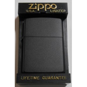 画像: ☆１９９４年１０月（J)製 渋い色合いの・・全面ブラック ZIPPO！新品