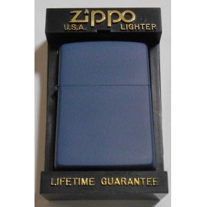 画像: ☆１９９４年８月（H)製 渋い色合いの・・全面ネイビー ZIPPO！新品