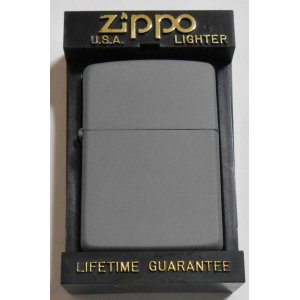 画像: ☆１９９４年１０月（J)製 渋い色合いの・・全面グレー ZIPPO！新品