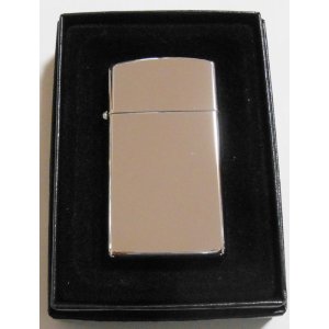 画像: ☆１９９５年２月（B)製 ズリム ハイポリッシュ鏡面 SLIM  ZIPPO！未使用品