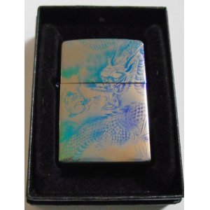 画像: ☆龍！和柄 TITANIUM COATING！レーザー彫刻 ２００３年 ZIPPO！新品