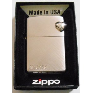 画像: ★豪華！シルバー９２５ ハート型オーナメント！２０００年 銀加工 ZIPPO！新品