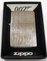 画像: ☆００７！JAMES BOND ２０１８年 LINEN WAVE ZIPPO！新品