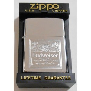 画像: ☆バドワイザー！１９９２年１月 Budweiser Beer ラベル柄 ＃２５０ ZIPPO！新品