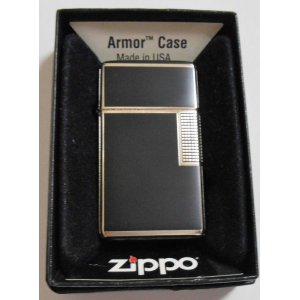 画像: ☆スリムアーマー！お洒落なデザイン B＆S SLIM ARMOR  フラットトップ ２０１０年１月 FIRST ZIPPO！新品