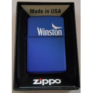 画像: ☆ JT ウィンストン Winston  キャンペーン当選 ブルー艶消し  ZIPPO！新品