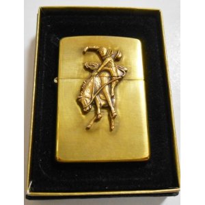 画像: ★Marlboro！マールボロ USA  ブロンコ！ロディオ １９９３年１２月製 真鍮 SOLID BRASS  ★USED ZIPPO！