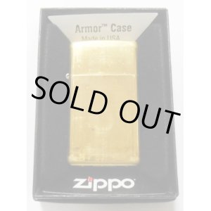 画像: ★★スリムアーマー！フラットトップ★真鍮無垢 表面加工前のブラス地のまま Solid Brass Zippo！２０１０年８月（H）未使用 非売品。