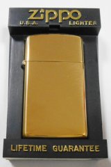 画像: ☆１９９１年製 スリム 真鍮無垢！１９３２－１９９１ HP Solid Brass Slim Zippo 未使用品