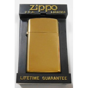 画像: ☆１９９１年製 スリム 真鍮無垢！１９３２－１９９１ HP Solid Brass Slim Zippo 未使用品