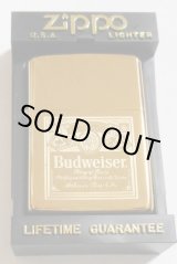 画像: ☆バドワイザー！１９９２年 Budweiser Beer Hp Solid Brass 鏡面 ZIPPO！新品