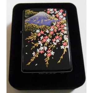 画像: ☆豪華 富士桜！伝統工芸 本金蒔絵 漆塗り ２０２０年発売 ＺＩＰＰＯ！新品未使用品