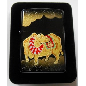 画像: ☆豪華 令和三年 丑！伝統工芸 本金蒔絵 漆塗り 限定生産 ＺＩＰＰＯ！新品