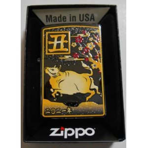 画像: ☆豪華 令和三年 丑！２０２１年 干支 丑 ブラックチタン 限定生産 ＺＩＰＰＯ！新品