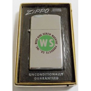 画像: ☆１９６２年 VINTAGE スリム 企業物 ＃１６１０ Mint in Box Slim Zippo！未使用品A