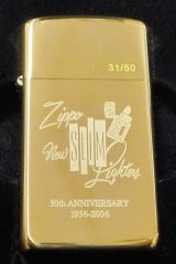 画像: ☆スリム 誕生５０周年記念！１９５６－２００６ ★限定５０個  真鍮ケース SLIM ZIPPO！新品A