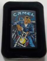 画像: ☆キャメル！CAMEL SMOKING JOE オートバイ１９９０年代 ネービー ZIPPO！未使用品