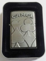 画像: ☆キャメル！CAMEL トランプエンブレム１９９６年７月 ミッドナイトクローム ZIPPO！未使用品