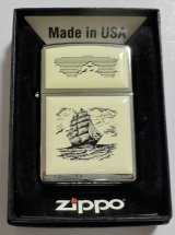 画像: ☆SCRIMSHAW！スクリムショウ 帆船 両面アイボリー ２０００年１０月 ZIPPO！新品C