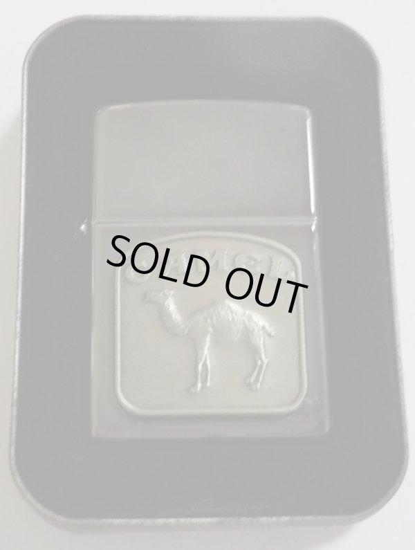 画像1: ☆キャメル！CAMEL らくだエンブレム１９９７年６月 ミッドナイトクローム ZIPPO！未使用品
