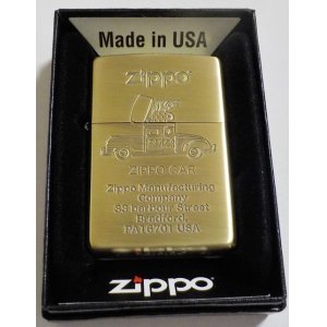 画像: ★ZippoCar！ジッポーカー！レトロモチーフ ★ オールドデザイン 真鍮古美・エッチング ２０２１年 ZIPPO！新品
