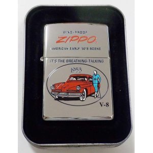 画像: ☆アメ車！AMERICAN EARLY '50S SCENE！１９５３年型オールドカー ２００１年１０月製 ZIPPO！未使用品