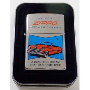 画像: ☆アメ車！AMERICAN EARLY '50S SCENE！１９５１年型オールドカー ２００１年１０月製 ZIPPO！未使用品