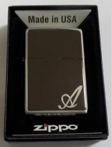 画像: ☆イニシャル・・A　人気の・・ブラックイニシャル！銀加工 ２０１８年 ZIPPO！新品