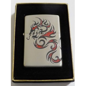 画像: ◎龍！福を呼ぶ・・サイドまで龍デザイン！銀加工サテーナ ２００５年 ZIPPO！未使用品