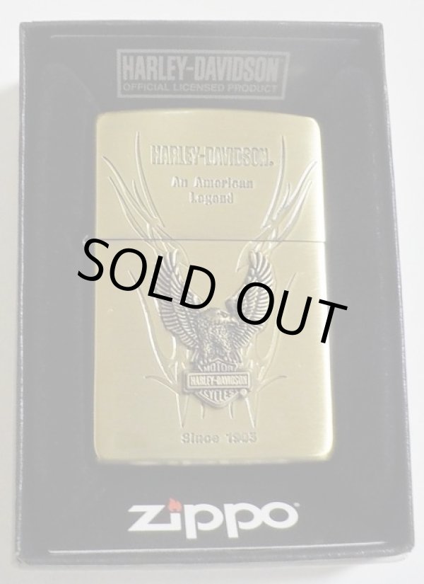 画像1: ☆HARLEY-DAVIDSON！イーグルメタル 真鍮古美 ２０１９年 JAPAN MODEL ZIPPO！新品