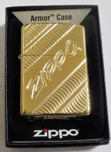 画像: ☆☆☆豪華アーマー！深彫り Armor High Polish Brass 金色 真鍮ケース  ２０２０年 USA ZIPPO！新品