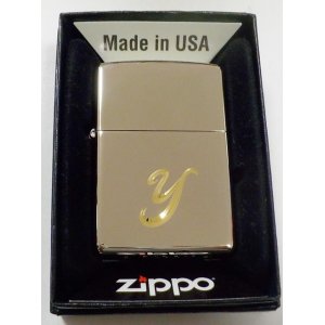 画像: ☆イニシャル・・Y　深彫り V刃彫刻 シルバー銀加工鏡面 ２０２１年 ZIPPO！新品