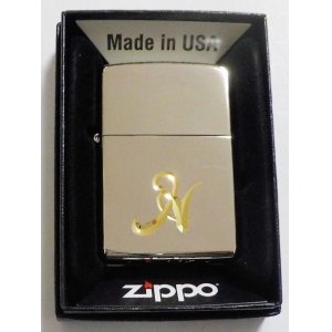 画像: ☆イニシャル・・H　深彫り V刃彫刻 シルバー銀加工鏡面 ２０２０年 ZIPPO！新品