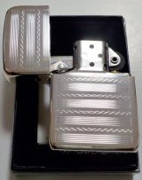 画像: ☆２００２年１月製 １９４１REPLICA アール・デコ調 両面彫刻 輝くシルバー銀加工 ＺＩＰＰＯ！新品A