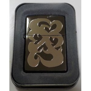 画像: ☆お洒落な・・シルバーハート♡Silver Heart！ ２００４年 BLACK ZIPPO！未使用品