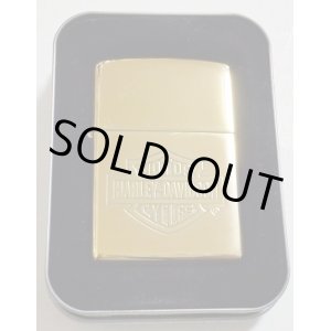 画像:  ★USA HARLEY-DAVIDSON ２００５年１月 SOLID BRASS ・ハイポリシュブラス ZIPPO！未使用品