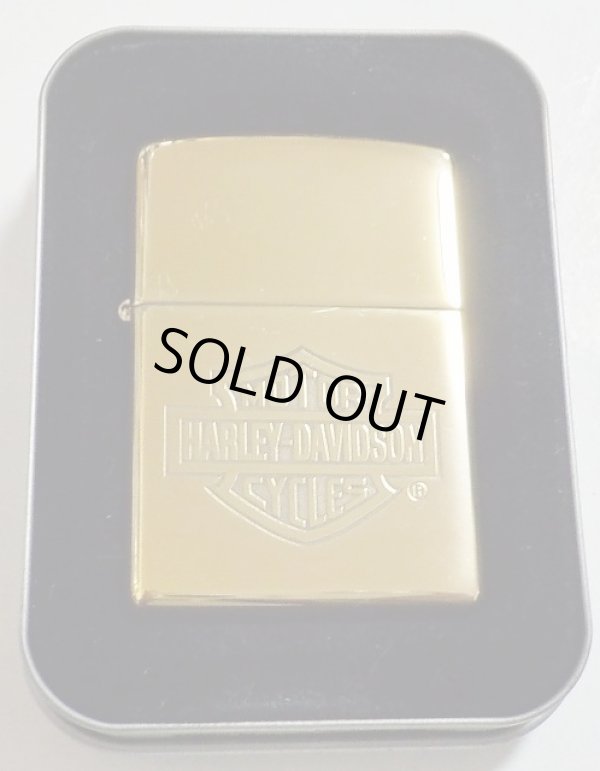 画像1:  ★USA HARLEY-DAVIDSON ２００５年１月 SOLID BRASS ・ハイポリシュブラス ZIPPO！未使用品